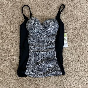 WOMENS TANKINI BATHING SUIT TOP SIZE 12